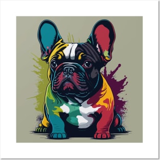 Frenchie Portrait Posters and Art